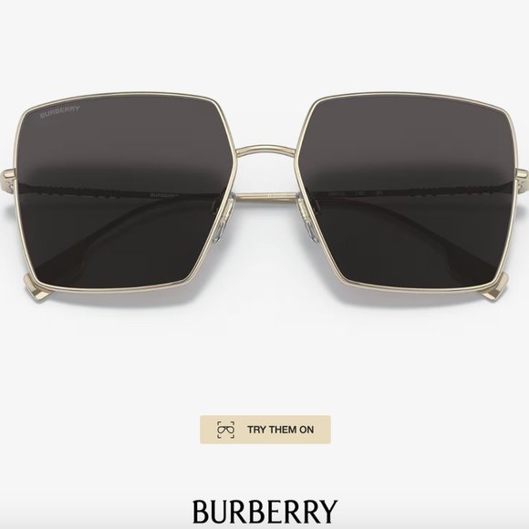 Burberry over size sunglasses BE3133 Daphne NWT main image 12